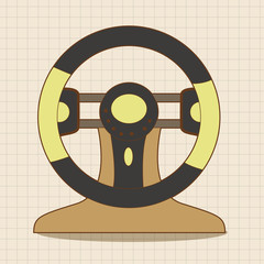 racing steering wheel theme elements vector,eps