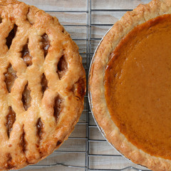 Closeup Apple Pumpkin Pies © Steve Cukrov