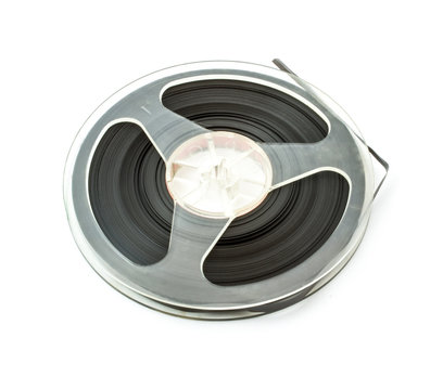 Old audio reel tape with music
