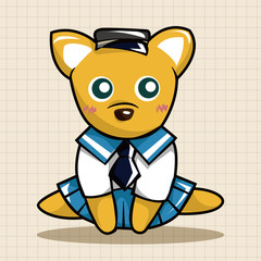 animal dog cartoon theme elements