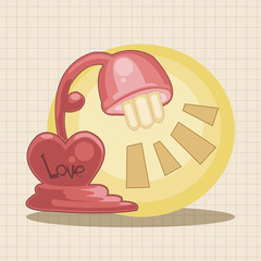 design heart lamp style theme elements vector,eps