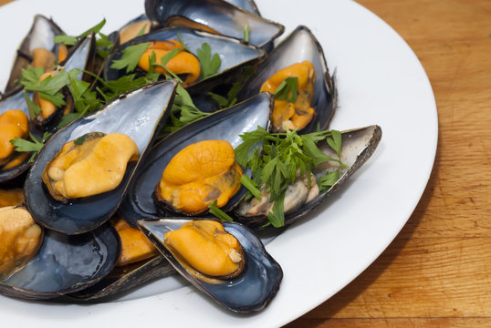 Mussels with parsley