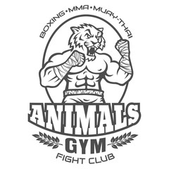 sport logo for fighting club