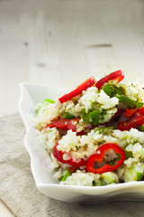 Rice with vegetables