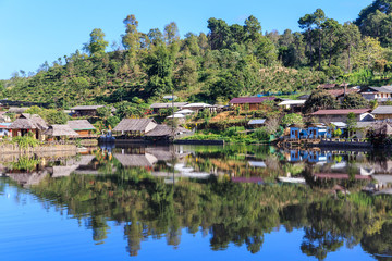 Fototapeta na wymiar Old Village is Rak Thai Village in Pai,Mae Hong Son