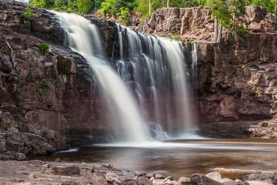 Lower Falls At Gooseberry Falls State Park