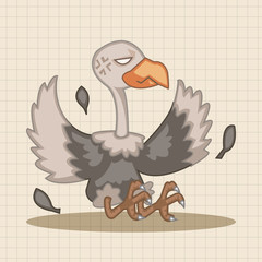 bird condor cartoon theme elements vector,eps