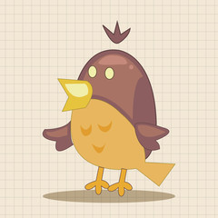 bird cartoon theme elements vector,eps