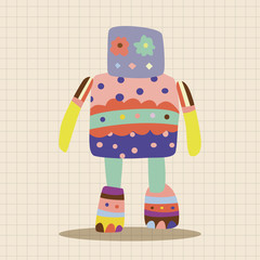 robot theme elements vector,eps