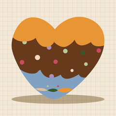 love heart cartoon elements vector,eps