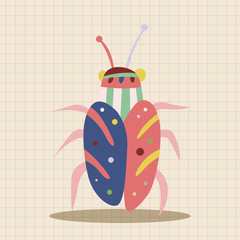 bug cartoon elements vector,eps