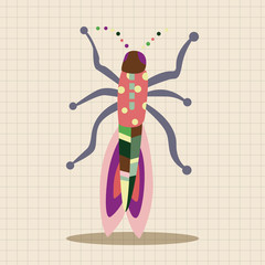 bug cartoon elements vector,eps