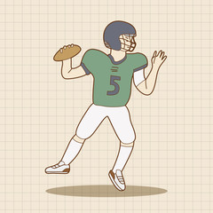 football player theme elements vector,eps