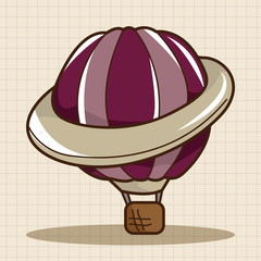 style hot air ballon theme elements vector,eps
