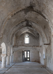Fototapeta na wymiar Abandoned orthodox church of Saint Panteleimon in Cyprus