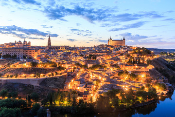 The old spanish city Toledo - obrazy, fototapety, plakaty