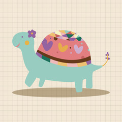 animal turtle cartoon theme elements vector,eps
