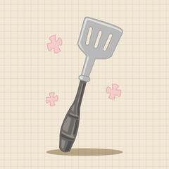 kitchenware spatula theme elements vector,eps