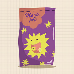 pack of candy theme elements vector,eps