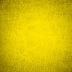Yellow grunge wall for texture background