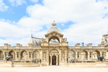 view of Chantilly castle of France