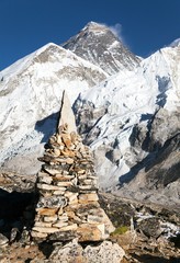 Everest and Nuptse from Kala Patthar