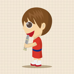 character musician theme elements