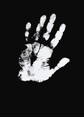 Human hand print illustration