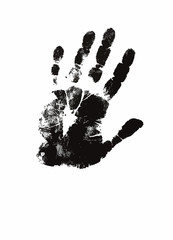 Human hand print illustration