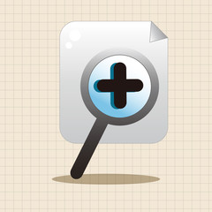 Fototapeta premium Computer-related desktop icon theme elements