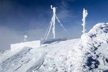 RF antennas on meteo station