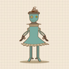 robot theme elements vector,eps