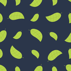 Seamless floral pattern with leafs 
