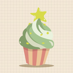 decorating cake theme elements vector,eps10