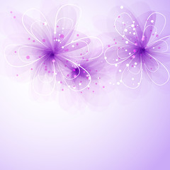 Vector background with flowers