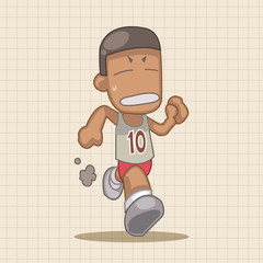 sport athlete runner theme elements