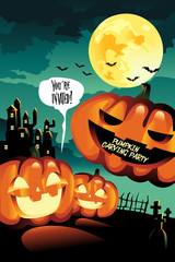 Halloween Carving Party Background