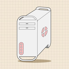 Computer-related equipment host computer theme elements