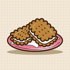 cookies theme elements vector,eps