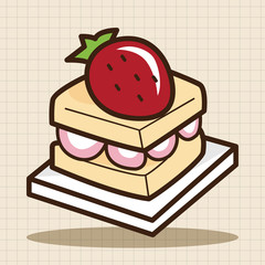 cake theme elements vector,eps
