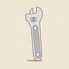 work tool wrench theme elements vector,eps