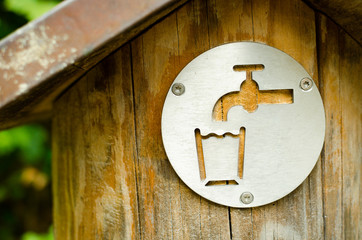 drinking water sign