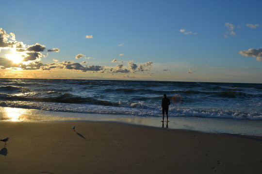 Fototapeta Zachód słońca na plaży