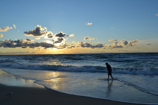 Fototapeta Zachód słońca na plaży