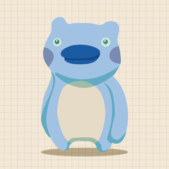 monster cartoon theme elements vecotr,eps