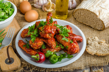 Hot chicken wings