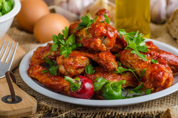 Hot chicken wings