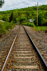 Fototapeta na wymiar Railroad tracks