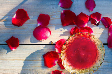 Jam made of rose petals