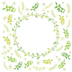 green leaves background